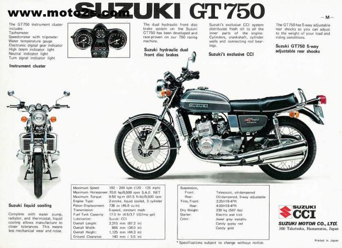 SUZUKI GT750 TRIPLE 1972-77 2ND DRIVEN GEAR OEM #24300-37810 